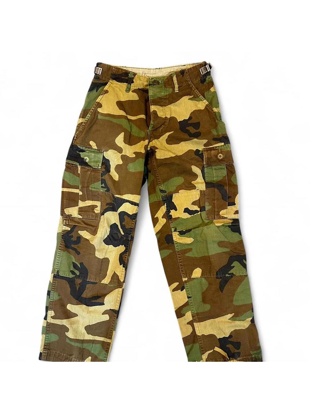 Multi-coloured camo military issue cargo pants #skater
